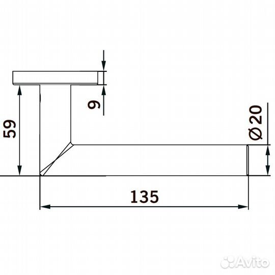 Дверные ручки dormakaba core 8906/7051 PZ/72