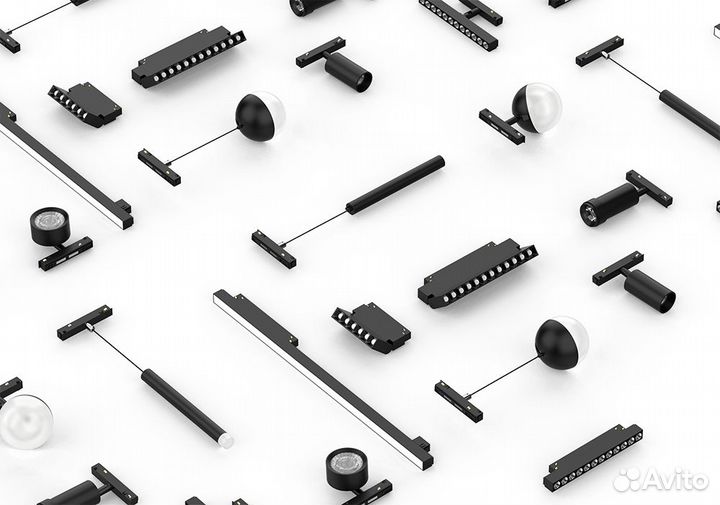 Трек магнитный для натяжного потолка