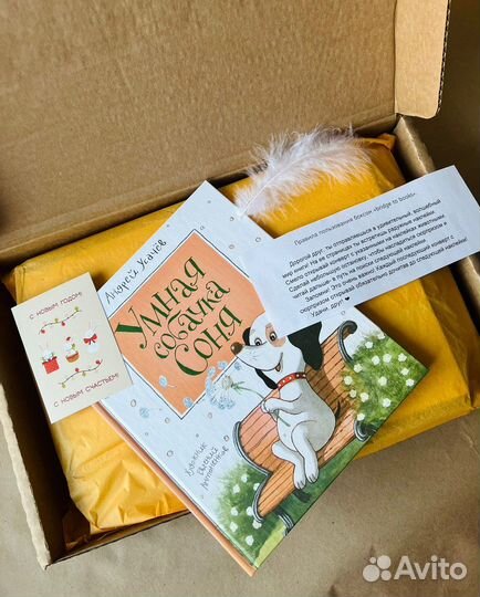 Подарочная коробка с книгами и играми