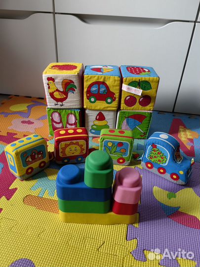 Кубики детские мягкие; 