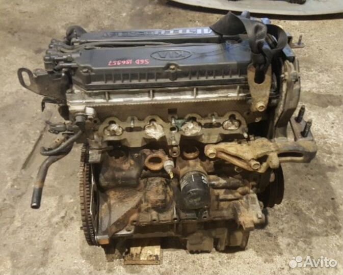 Двигатель 1.6 Kia Spectra S6D