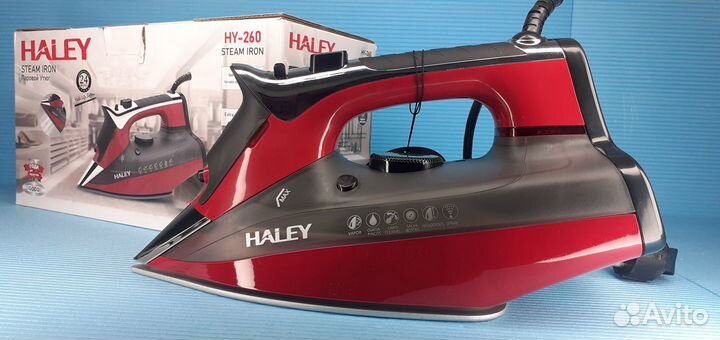Мощный паровой утюг Haley 2600вт Пар 165гр/мин