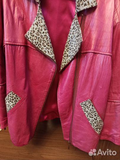 Натуральная кожаная куртка женская