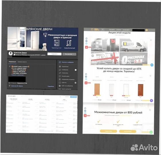 Готовый бизнес Онлайн магазин дверей