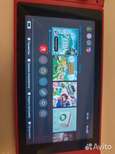 Nintendo switch прошитая Mario red & blue Edition