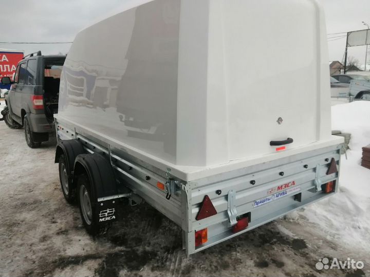 Прицеп с крышкой мзса 817732.012 Н1500мм двухосный