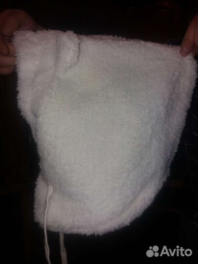 Новая мягкая зимняя шапка-капюшон-маска с ушками