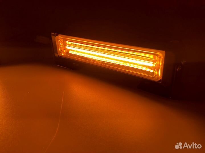 Маяк проблесковый LED оранжевый стробоскоп 12-24В