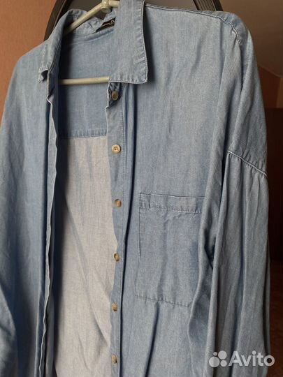 Джинсовая рубашка Massimo dutti