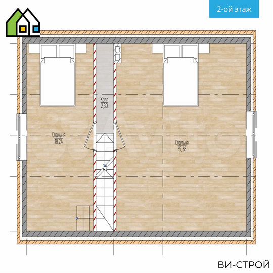 Дом 133,5 м² на участке 7 сот.