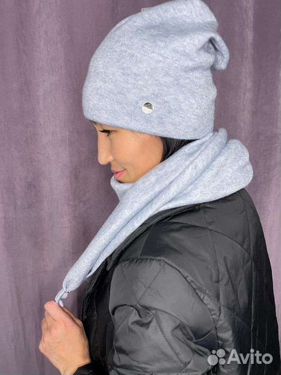 Шапка с косынкой