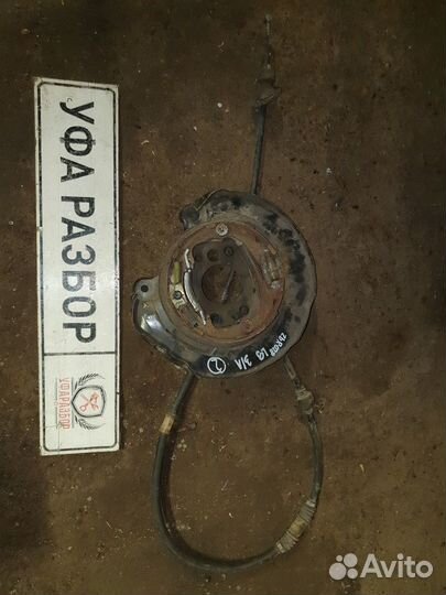 Механизм ручного тормоза задний левый+пыльник+трос