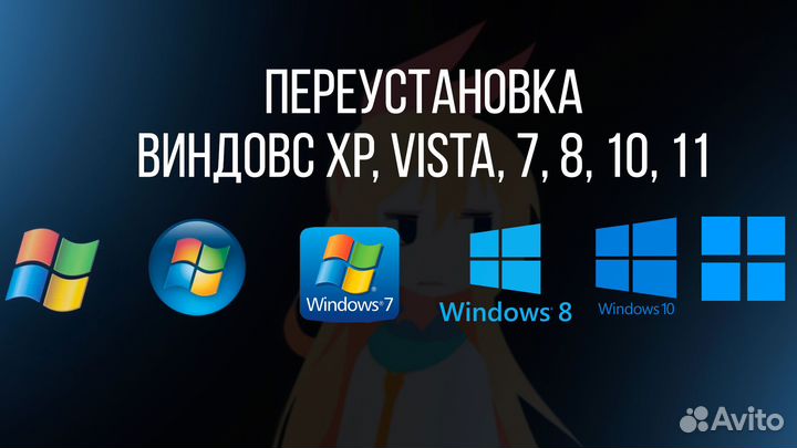 Переустановка Windows XP, 7, 8, 10, 11 на дому