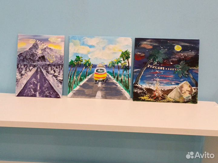 Картина акрилом на холсте