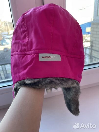 Шапка ушанка для девочек, в хорошем состоянии
