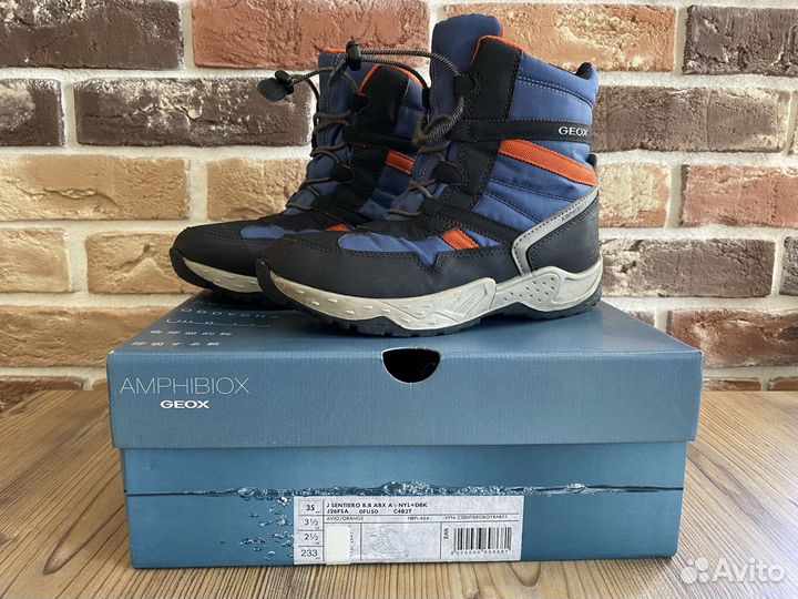 Демисезонные ботинки Geox на мальчика р 35