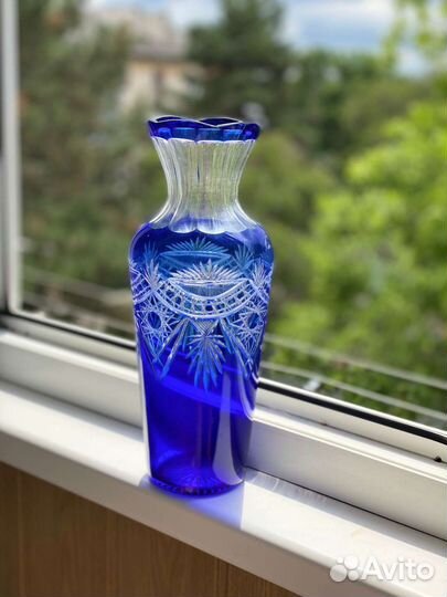 Ваза для цветов хрустальная 30 см, СССР