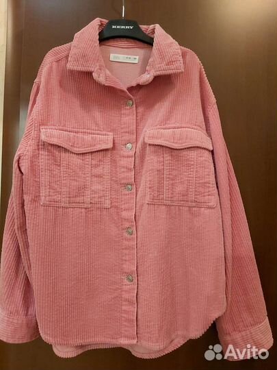 Вельветовая рубашка zara для девочки