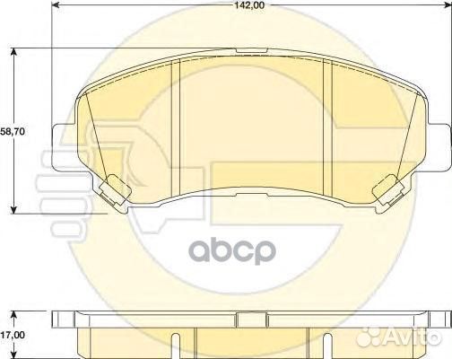 Колодки тормозные nissan qashqai 1.6/2.0 07/X