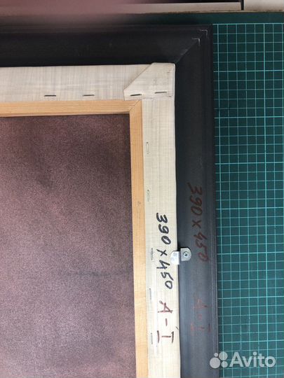 Холст грунтованный на подрамнике с багетом и без