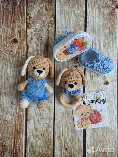 Вязаные наборы для новорожденных