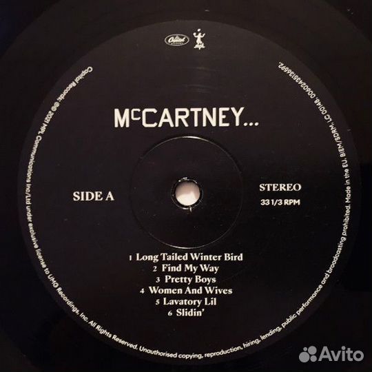 Винил McCartney – McCartney III