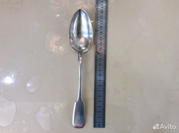Серебряная столовая ложка 84 проба царизм