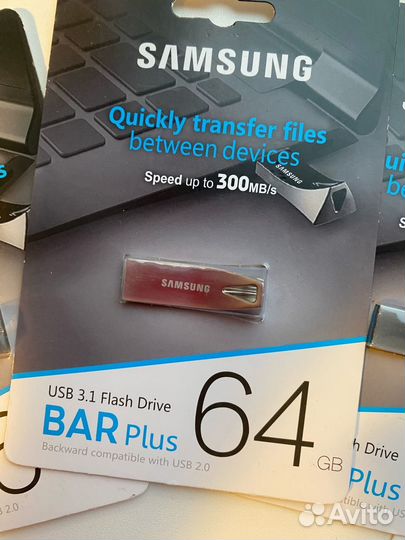 Флешка Samsung BAR Plus 3.1 USB Drive 64/128 gb