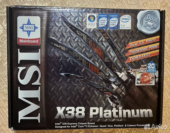 Материнская плата MSI X38 Platinum новая
