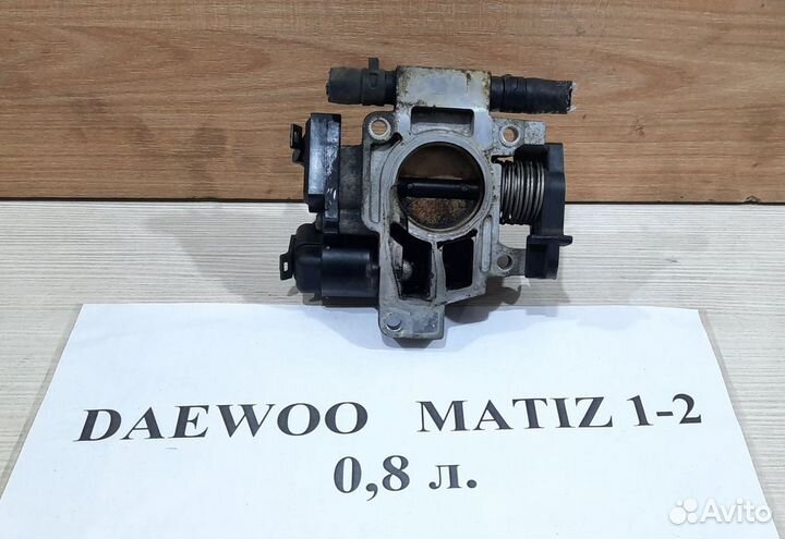 Заслонка дроссельная 0.8л Daewoo Matiz 1-2, 2004г