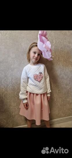 Ободок с большим цветком