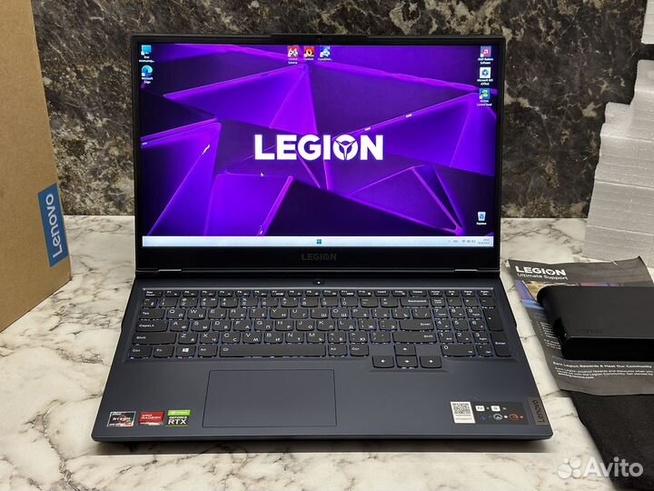 New Lenovo Legion 2K 165Гц Ryzen 7 5800/RTX/SSD1.5