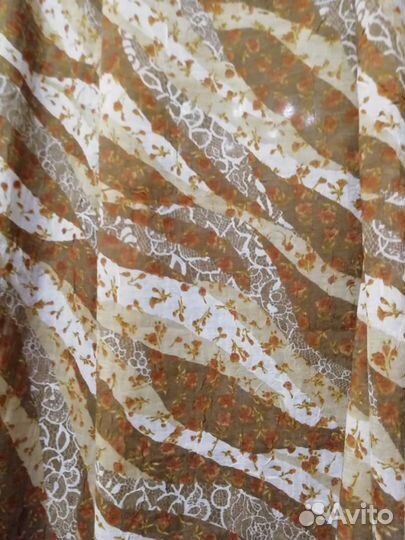 Отрезы ткани и платки времен СССР