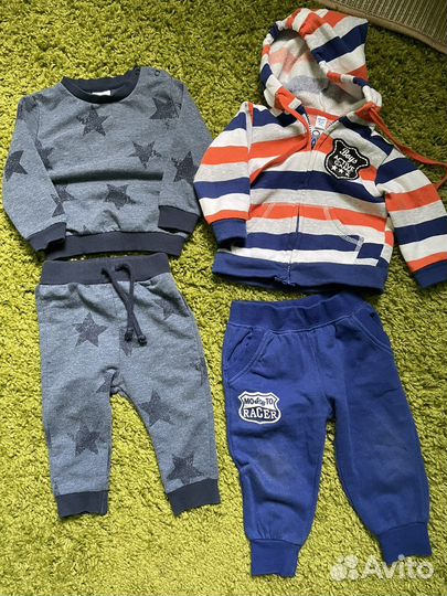 Детские вещи для мальчика пакетом 68 74 80