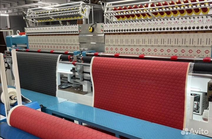 Экокожа стеганная для обтяжки автосалона и мебели