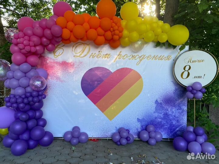 Банер на день рождения