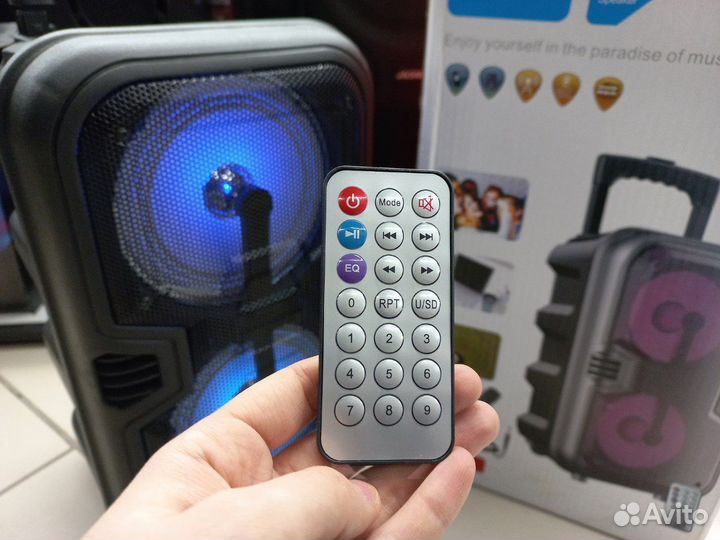 Большая колонка с микрофоном 100вт JBK-6519