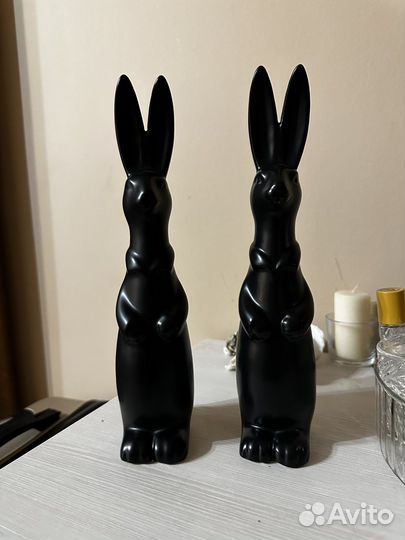 Статуэтки для интерьера зайки кролики