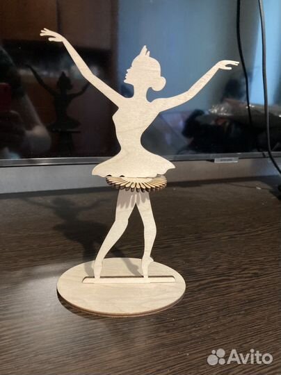 Салфетница балерина из фанеры