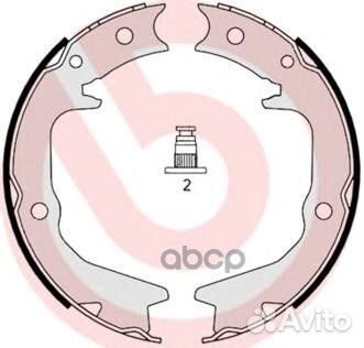 Колодки торм.бараб.167x32 mitsubishi airtek/E