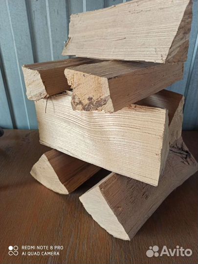 Дрова дубовые колотые в мешках