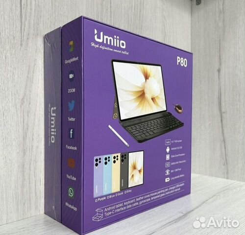 Планшет Umiio P80 6/128Gb / с клавиатурой объявление продам