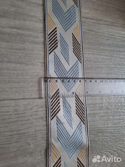 Бордюр, тесьма для штор серый, бежевый, розовый