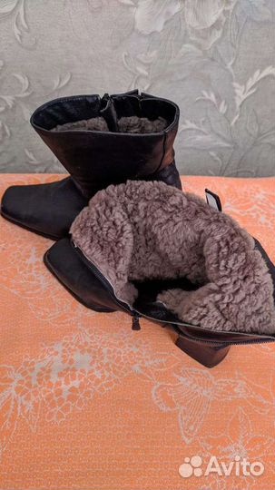 Полусапожки кожаные