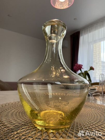 Графин цветное стекло СССР