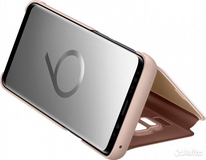 Оригинал Чехол-Подставка на Samsung Galaxy S9 Gold
