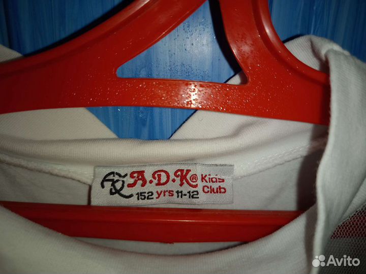 Блузка белая трикотажная