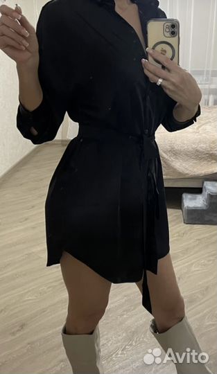 Платье рубашка 46