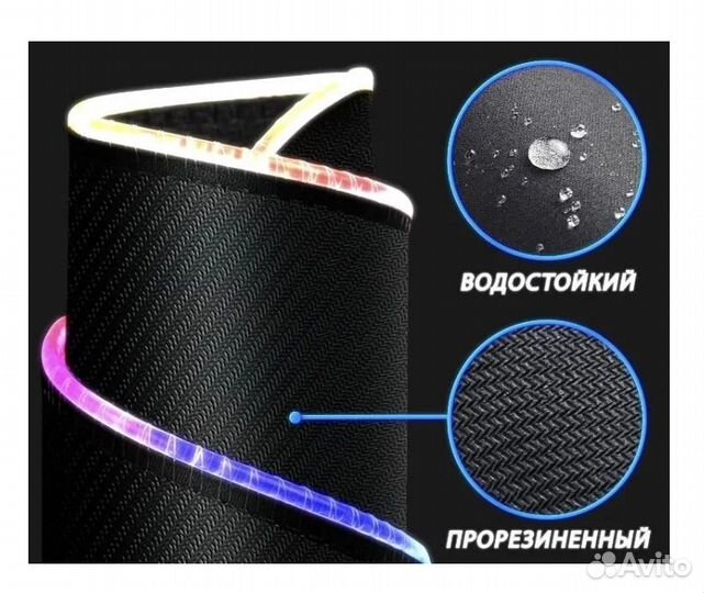 Коврик для мыши WT5 с RGB подсветкой (300*800*4мм)