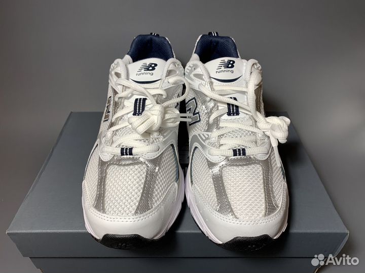 New Balance 530 White Silver Navy Оригинал